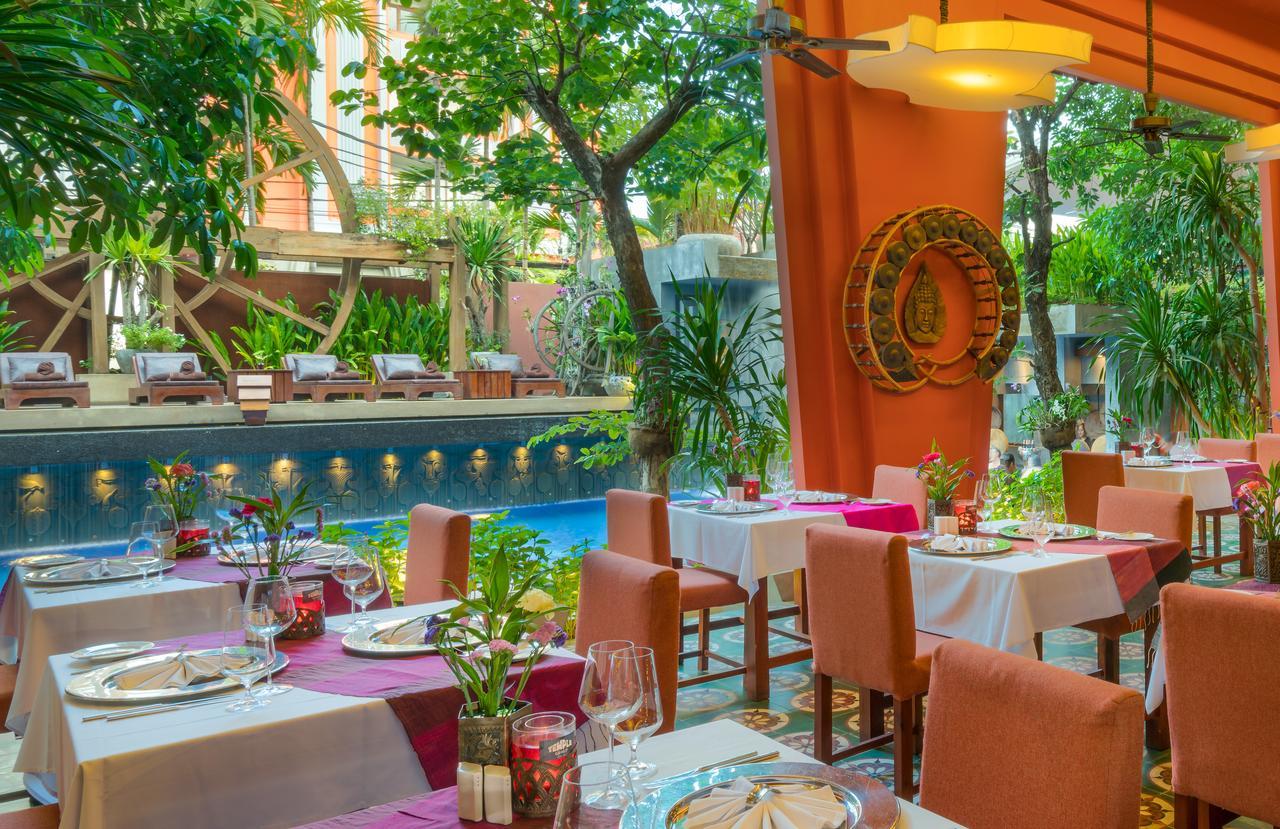 Golden Temple Residence Siem Reap Bagian luar foto The restaurant